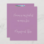 Condolence Beileid danke Ihnen rosa Bestätigung (Vorne/Hinten)