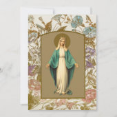 Condolence Beileid Vielen Dank Katholische Maria Dankeskarte (Vorderseite)