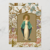 Condolence Beileid Vielen Dank Katholische Maria Dankeskarte (Vorne/Hinten)