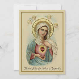 Condolence Beileid Vielen Dank Katholische Maria Dankeskarte