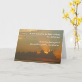 Condolence Card für den Verlust eines Kindes Karte (Gelbe Blume)