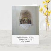 Condolence Card für religiöse Symbole Karte (Gelbe Blume)