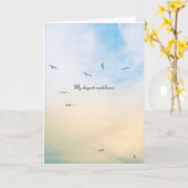 Condolence Card Karte (Gelbe Blume)