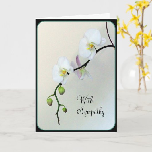 Condolence Card Karte (Gelbe Blume)