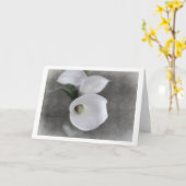 Condolence Card mit Callas Karte (Gelbe Blume)