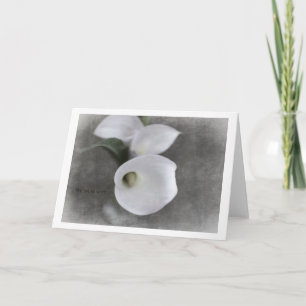 Condolence Card mit Callas Karte