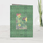 Condolence Floral Karte (Rückseite)