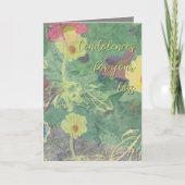 Condolence Floral Karte (Vorderseite)