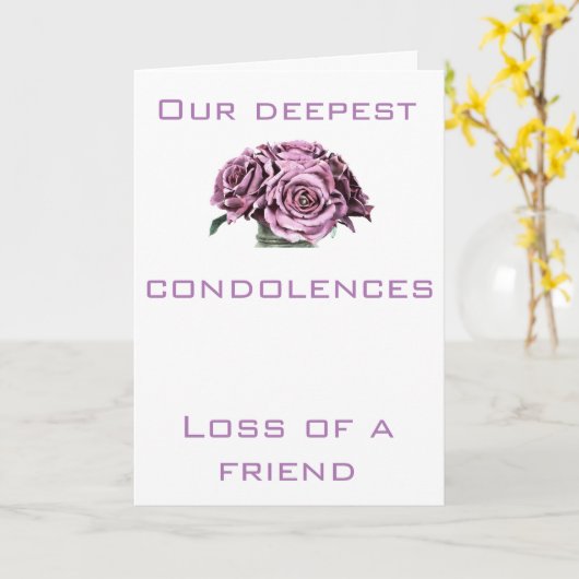 Condolence-Karte Karte (Gelbe Blume)