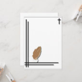 Condolence-Karte Karte (Vorderseite/Rückseite Beispiel)