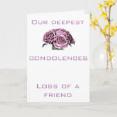 Condolence-Karte Karte (Gelbe Blume)