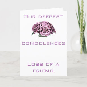 Condolence-Karte Karte