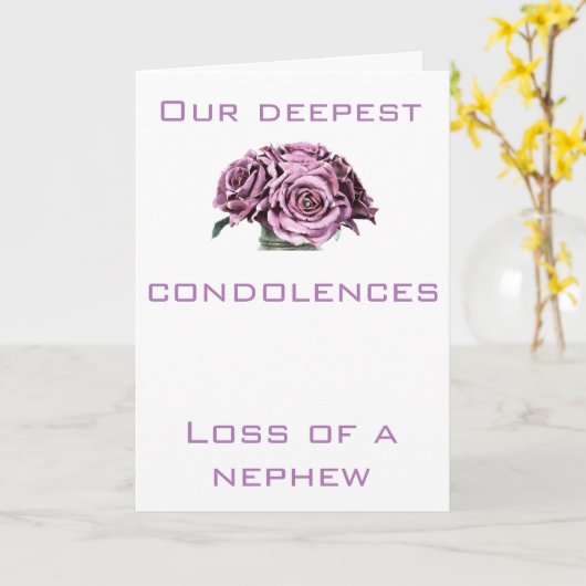 Condolence-Karte Karte (Gelbe Blume)