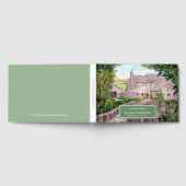 Condolence Stone Bridge Bauernhof Wasserfarbe Gästebuch (Voll)