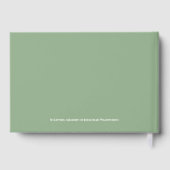 Condolence Stone Bridge Bauernhof Wasserfarbe Gästebuch (Rückseite)