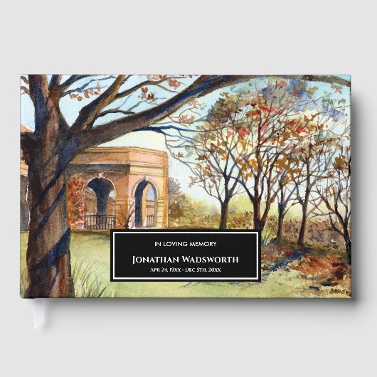 Condolence The Valley Gardens Harrogate England Gästebuch (Vorderseite)