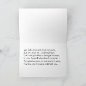 Condolence Verse Card Karte (Innenseite)