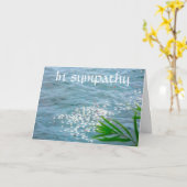 Condolence Verse Card Karte (Gelbe Blume)