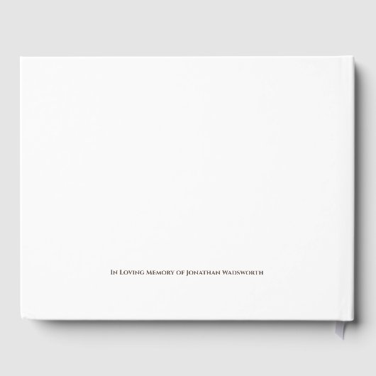 Condolence Winter bei Windsor Castle Malerei Gästebuch (Rückseite)