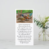 Condolences Blessing Purple, Blue, Orange Prayer (Stehend Vorderseite)