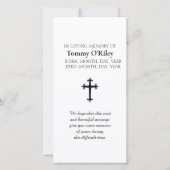 Condolences Blessing Purple, Blue, Orange Prayer (Rückseite)