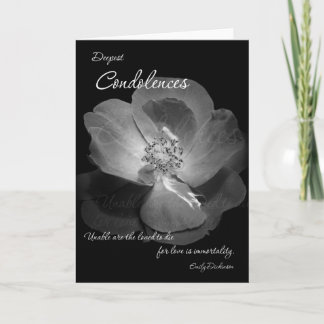 Condolences - Immortality Karte