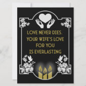 Condolences Message Ehefrau (Vorderseite)