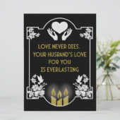 Condolences Message Husband (Stehend Vorderseite)