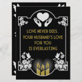 Condolences Message Husband (Vorne/Hinten)