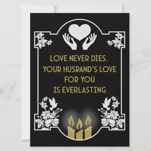 Condolences Message Husband (Vorderseite)