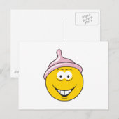 Condom Face Postkarte (Vorne/Hinten)