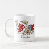 Condon Familienwappen Kaffeetasse (Links)