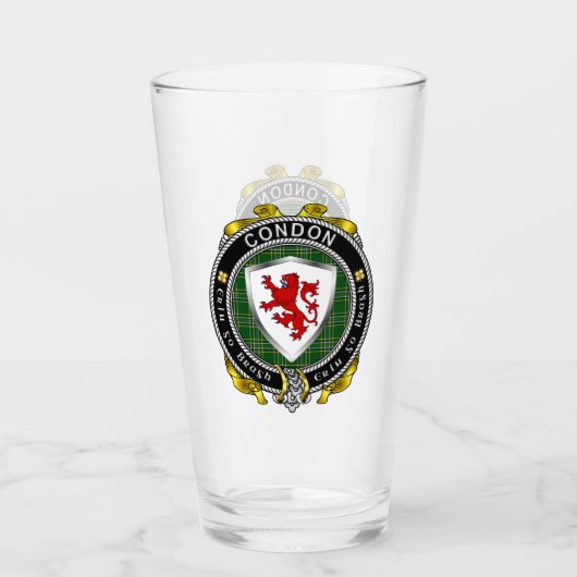 Condon Irish Shield Beer Glass Glas (Vorderseite)