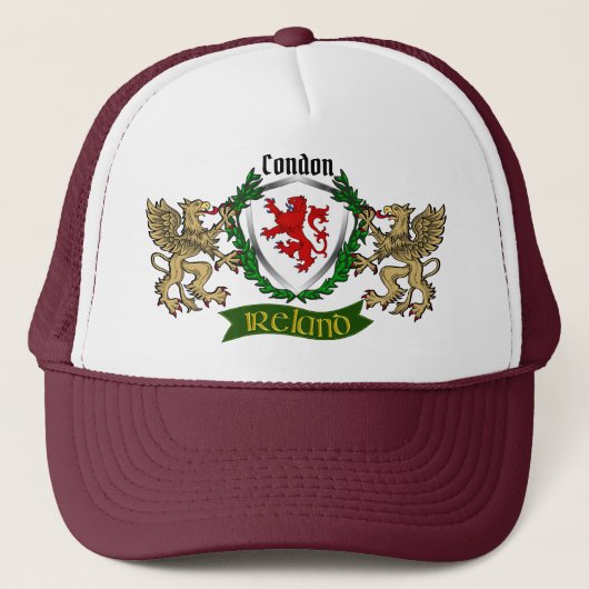 Condon Irish Shield w/Griffins Truckerkappe (Vorderseite)