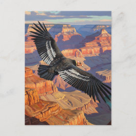 Condor am Grand Canyon Nationalpark Postkarte
