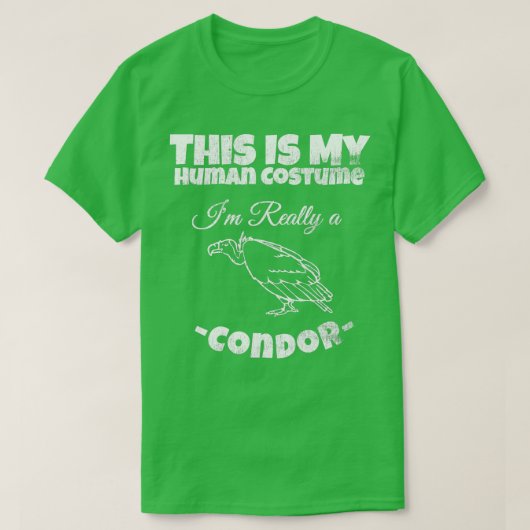 Condor Bird Human Costume T-Shirt Niedlich Weihnac (Design vorne)