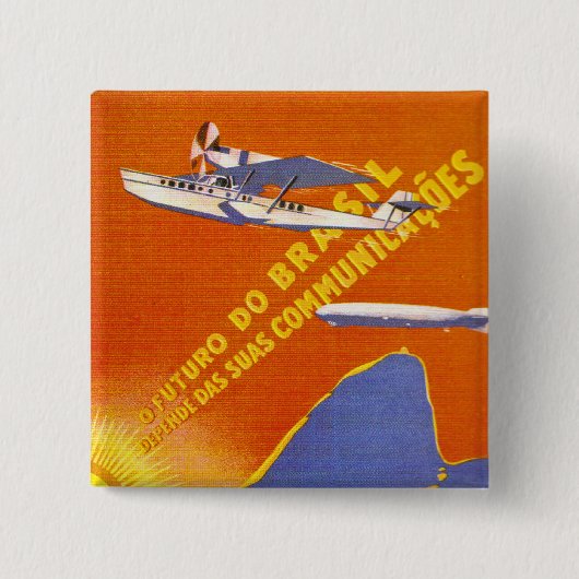 Condor ~ Brasilianischer Luftverkehr Button (Vorderseite)