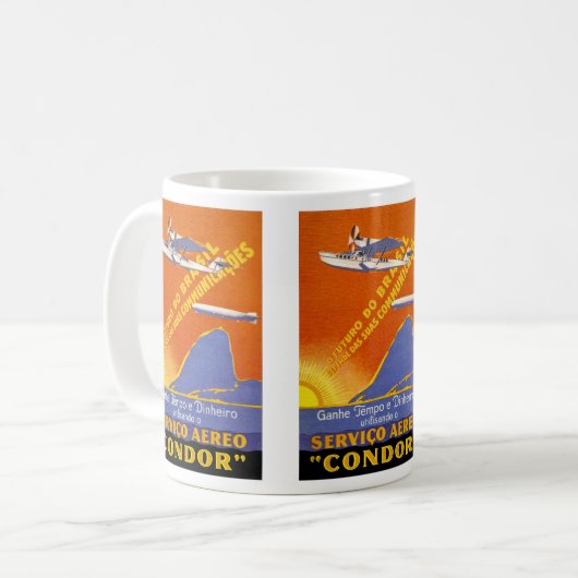 Condor ~ Flughafen Brasilien Kaffeetasse (Vorderseite Links)