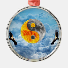 Condor-Liebe Silbernes Ornament