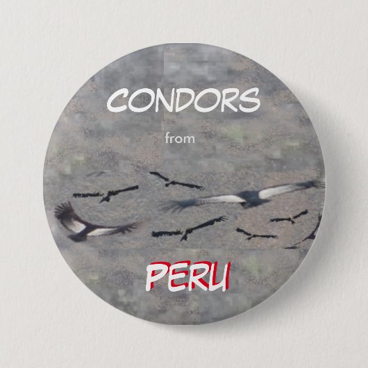 Condors von Peru Button (Vorderseite)