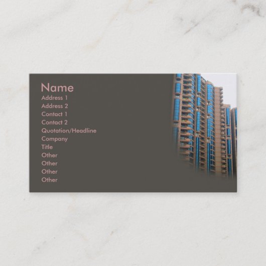 Condos Business Card Visitenkarte (Vorderseite)