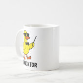 Conducktor Funny Duck Music Pun Orchestra Design  Kaffeetasse (Vorderseite Links)