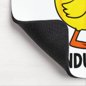 Conducktor Funny Duck Music Pun Orchestra Design Mousepad (Ecke)