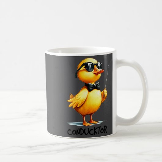 Conductor, Funny Duck Quote Kaffeetasse (Rechts)