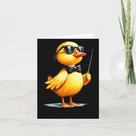 Conductor, Funny Duck Quote Karte (Vorderseite)