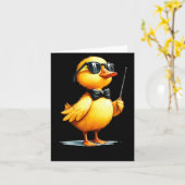 Conductor, Funny Duck Quote Karte (Gelbe Blume)