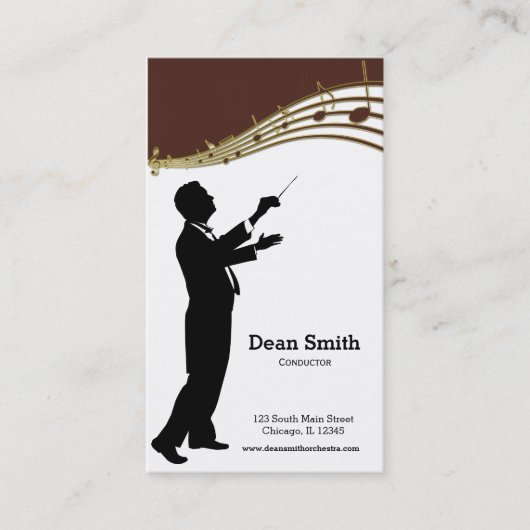 Conductor Orchestra Visitenkarte (Vorderseite)