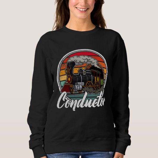 Conductor railroad Model station Railway worker  2 Sweatshirt (Vorderseite)