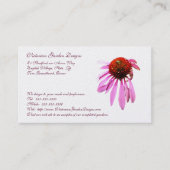 Cone Blume Business Card Visitenkarte (Vorderseite)