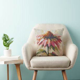 Cone-Blume Impasto-Malerei Kissen